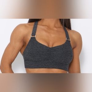 💣 🔥 BOMBSHELL Perfection Sports Bra Top Charcoal XL NWT
